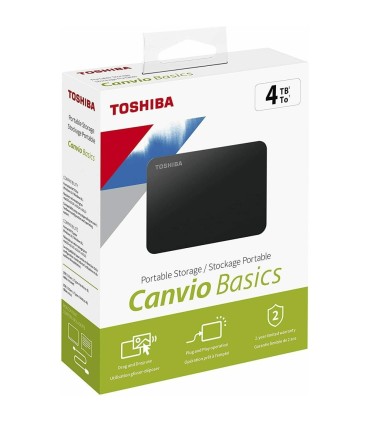 DISCO DURO EXTERNO TOSHIBA 4TB USB 3 0 CANVIO BASICS