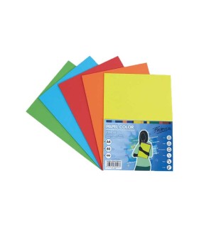 FOLIOS 100 HOJAS 80gr  COLORES INTENSOS SURTIDOS
