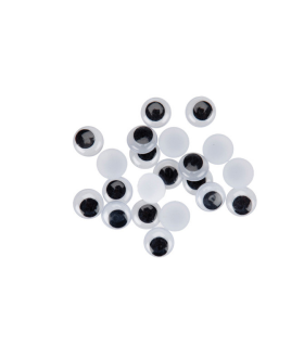 PACK 50 OJOS MOVILES ADHESIVOS 10MM