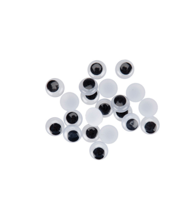 PACK 50 OJOS MOVILES ADHESIVOS 10MM