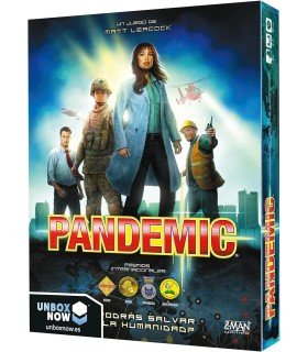 PANDEMIC JUEGO DE TABLERO - TEMATICA MEDICINA - DE 2 A 4 JUGADORES - A PARTIR DE 8 AÑOS