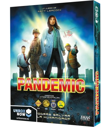 PANDEMIC JUEGO DE TABLERO - TEMATICA MEDICINA - DE 2 A 4 JUGADORES - A PARTIR DE 8 AÑOS