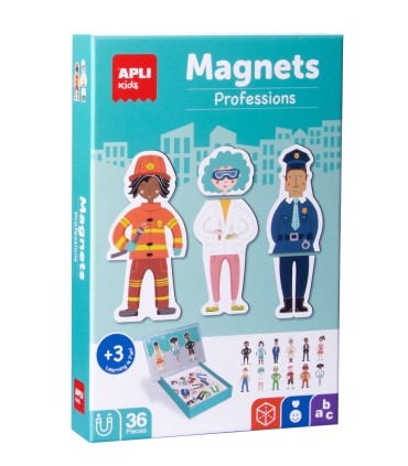 JUEGO MAGNETICO PROFESIONES 36 PIEZQS APLI KIDS