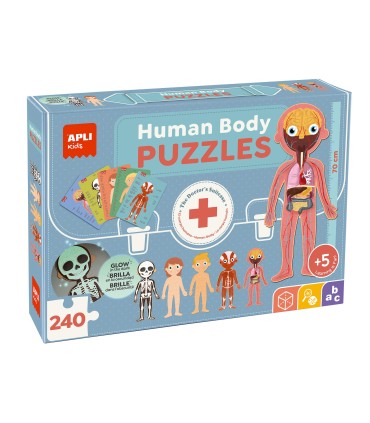 PUZZLE CUERPO HUMANO 240 PIEZAS 70cm APLI KIDS