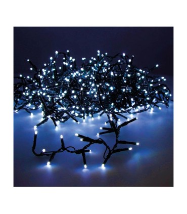 GUIRNALDA 7 METROS DE 140 LED - LUZ FRIA - PARA EXTERIOR - 3 FUNCIONES DE LUZ