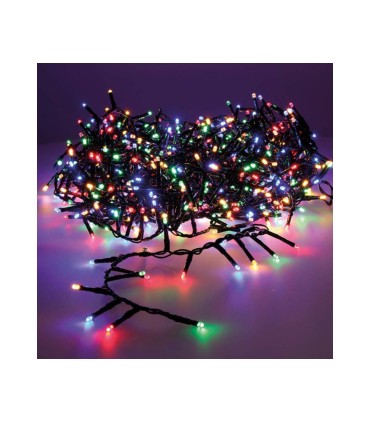 GUIRNALDA 7 METROS DE 140 LED - LUZ MULTICOLOR - PARA EXTERIOR - 3 FUNCIONES DE LUZ