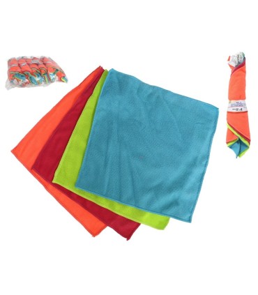 SET 4 PAÑOS LIMPIEZA 30X30 - MICROFIBRA