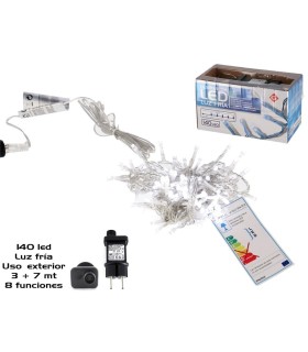GUIRNALDA 140 LED FRIA EXT ADAP FUN 3+7M