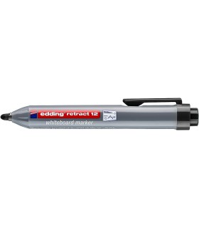 ROTULADOR PIZARRA BLANCA EDDING RETRACT 12 NEGRO - PUNTA REDONDA - TRAZO ENTRE 1,5 Y 3 mm