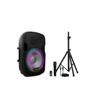 ALTAVOZ ACTIVO PROFESIONAL AUDIBAX PARTY 15&quot; 250W RMS - BLUETOOTH+SOPORTE+CABLE+MICRO