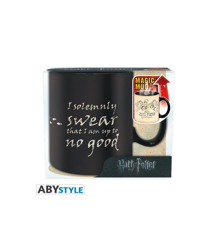 TAZA TERMICA HARRY POTTER MAPA DEL MERODEADOR -  CAJA 2 UDS - 460 ML