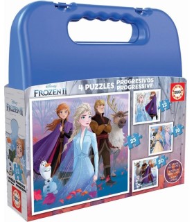 PUZZLE PROGRESIVOS MALETA FROZEN 2
