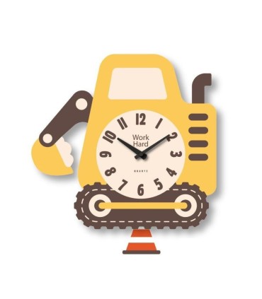 RELOJ DE PARED INFANTIL CON PENDULO TIMEMARK - MODELO ESCABADORA