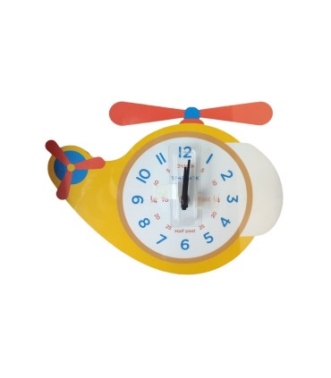 RELOJ DE PARED INFANTIL CON PENDULO TIMEMARK - MODELO HELICOPTERO