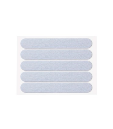 SET 5 FIELTROS ADHESIVOS CUADRADOS 13X91MM - BLANCO