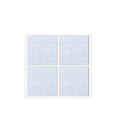SET 4 FIELTROS ADHESIVOS CUADRADOS 44X38MM - BLANCO