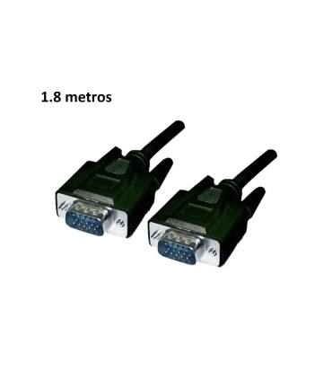 CABLE SVGA NANOCABLE 10 15 1302 NEGRO - VGA MACHO-VGA MACHO - 1 8 METROS