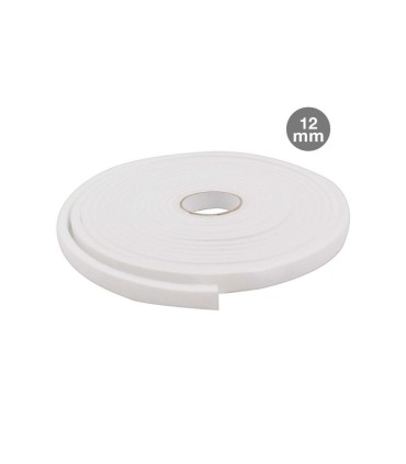 BURLETE ADHESIVO ESPUMA 12MM - 10M BLANCO