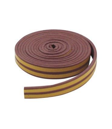 BURLETE ADHESIVO CAUCHO 9MM - 6M MARRÓN