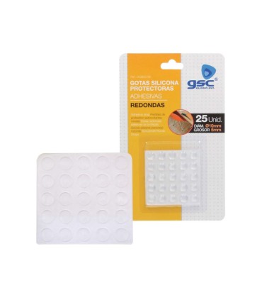 PACK 25 GOTAS PROTECTORAS ADHESIVAS GSC EVOLUTION 5MM Ø10MM