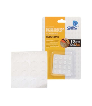 PACK 16 GOTAS PROTECTORAS ADHESIVAS GSC EVOLUTION 4MM Ø12MM