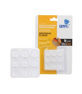 PACK 9 GOTAS PROTECTORAS ADHESIVAS GSC EVOLUTION 3MM Ø17MM