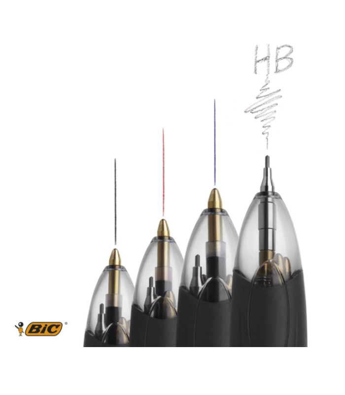 BOLIGRAFO BIC CON PORTAMINAS MULTIFUNCIÓN 3+1
