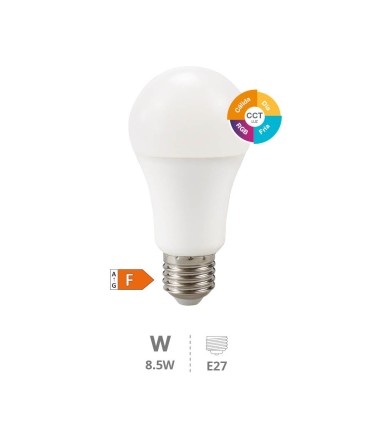 BOMBILLA LED GSC A60 E27 8 5W RGB+CCT 806 LUMENES - INCLUYE MANDO A DISTANCIA
