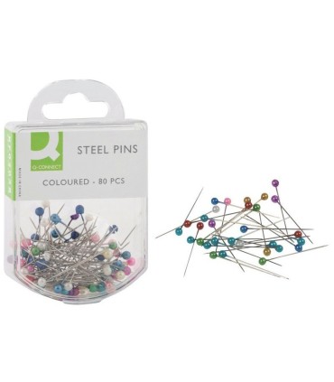 AGUJAS SEÑALIZADORAS CAJA 80 UND COLORES SURTIDOS