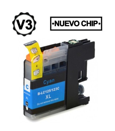 CARTUCHO BM BROTHER COMPATIBLE LC125XL CYAN LC125XLC 16,6ML 