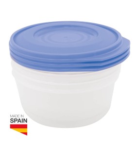PACK DE 3 FIAMBRERAS HERMETICAS DE PLASTICO 0 25L - TAPER HERMETICO - GSC EVOLUTION