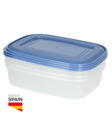 PACK DE 3 FIAMBRERAS HERMETICAS DE PLASTICO 1L - TAPER HERMETICOS - GSC EVOLUTION