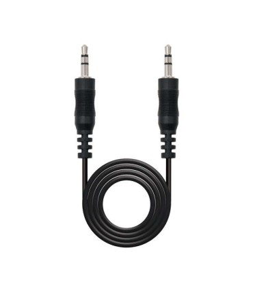 CABLE AUDIO ESTEREO JACK 3 5 MACHO-MACHO NANOCABLE NEGRO - 5 METROS