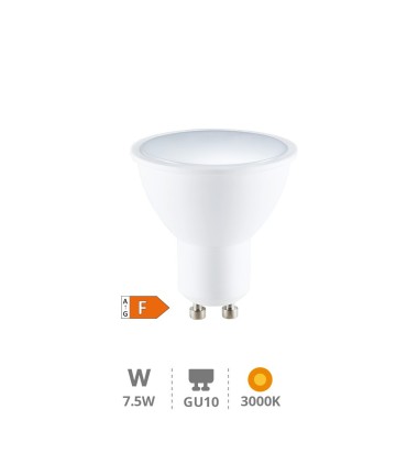 BOMBILLA LED GSC EVOLUTION GU10 7.5W LUZ CALIDA 3000K 700 LUMENES