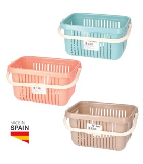 CESTA PORTA PINZAS CON ASA DOVELIS GSC - MATERIAL PP - CON CUELGA FACIL