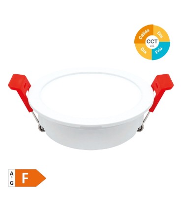 ARO REDONDO EMPOTRABLE COMPACTO LED LUMATI BLANCO GSC 7W CCT 600 LUMENES