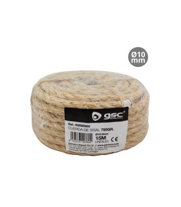 CUERDA DE SISAL 10MM 15M GSC EVOLUTION