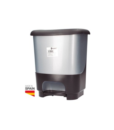 CUBO DE BASURA CON PEDAL 10L GSC EVOLUTION - CUBETA EXTRAÍBLE - EFECTO METAL