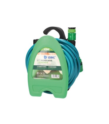 KIT MANGUERA TRENZADA DE PVC DE 10 METROS PARA COLGAR EN LA PARED GSC EVOLUTION