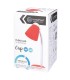 FLEXO DE SOBREMESA GSC CON CABLE USB 3W ROJO LUZ BLANCA 5000K 200 LUMENES