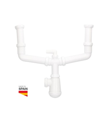 SIFON DOBLE PARA FREGADERO SIN VÁLVULAS GSC EVOLUTION