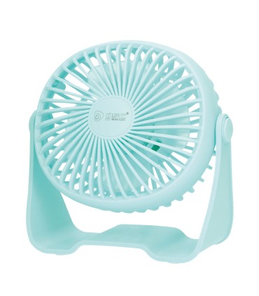 MINI VENTILADOR SOBREMESA CON USB ALUA Ø15cm 3W COLOR AGUAMARINA GSC EVOLUTION