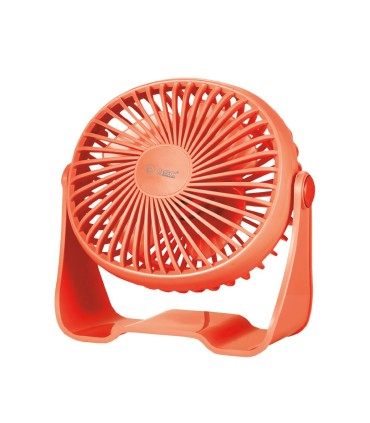 MINI VENTILADOR SOBREMESA CON USB ALUA Ø15cm 3W COLOR CORAL GSC EVOLUTION