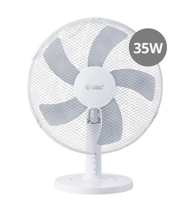 VENTILADOR SOBREMESA MACOMIA Ø31CM 35W BLANCO GSC EVOLUTION