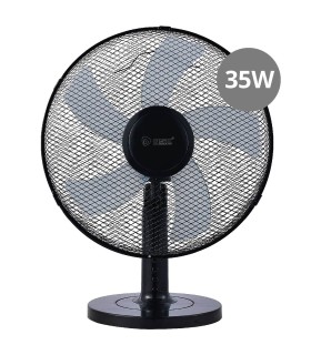 VENTILADOR SOBREMESA MACOMIA Ø31CM 35W NEGRO GSC EVOLUTION