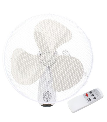 VENTILADOR DE PARED SAUTAR CON MANDO Ø43CM 45W BLANCO GSC EVOLUTION