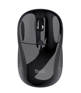 RATON INALAMBRICO MINI TRUST NEGRO - USB 1600DPI - 3 BOTONES - USO AMBIDIESTRO