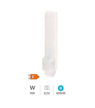 BOMBILLA LED GSC PL G24 2PIN 9W LUZ BLANCA 6000K 850 LUMENES