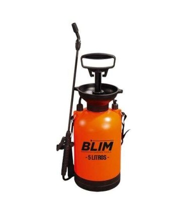 PULVERIZADOR DE MANO A PRESION 5 LITROS BLIM - BOMBA CON PRESION HASTA 3 bar - BOQUILLA RE
