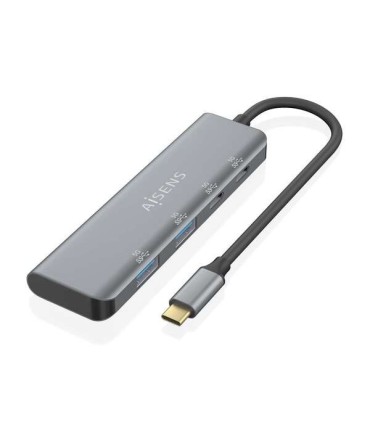 HUB USB TIPO C 3 2 GEN1 5G AISENS A109-0763 GRIS - 2 PUERTOS USB + 2 PUERTOS TIPO C